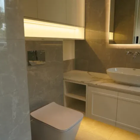 handwash area fitout setup